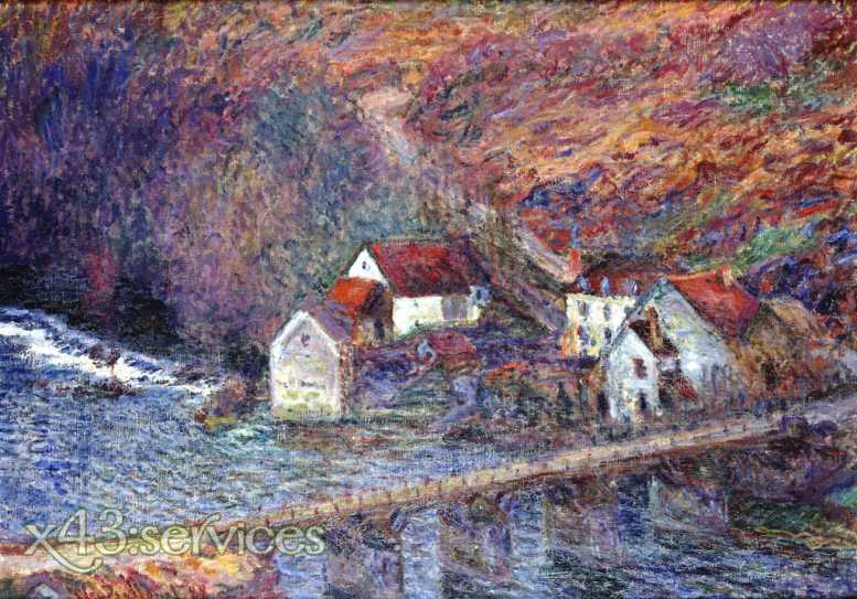 Claude Monet - Die Bruecke bei Vervy